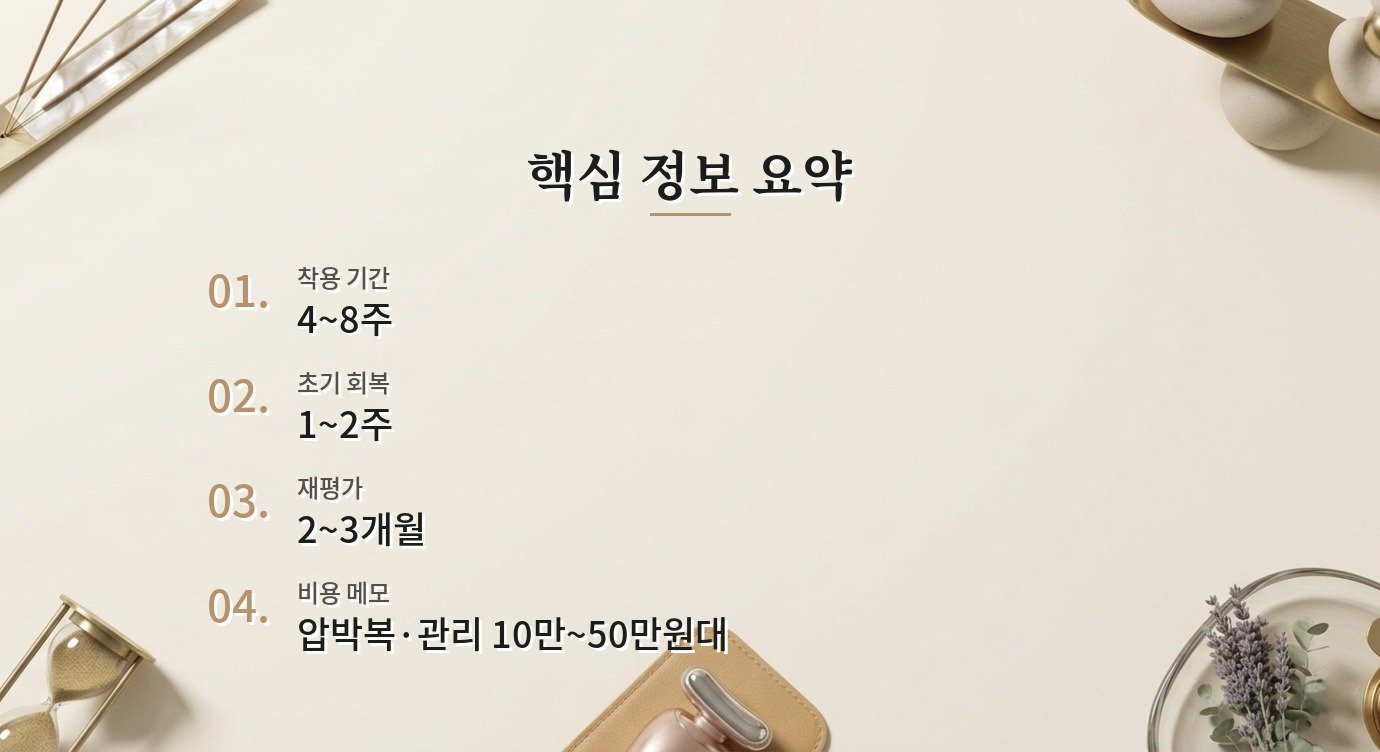 복부 지방흡입 압박복 결과 안정화 시기와 재평가 기준 핵심 정보 요약 이미지
