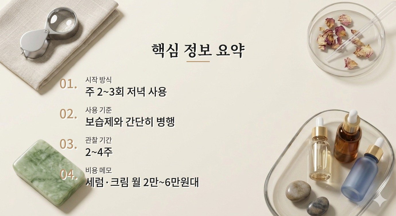 아젤라익산 사용 시기 아침·밤 루틴 사용법과 순서 핵심 정보 요약 이미지