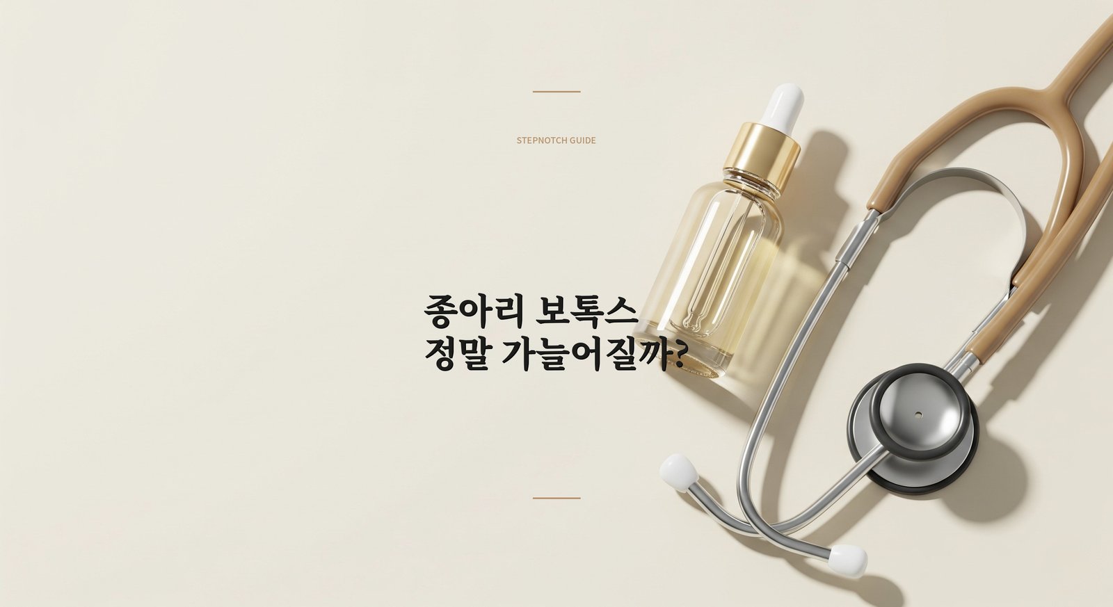 종아리 보톡스, 정말 가늘어질까? 효과·유지기간 총정리 | STEPNOTCH