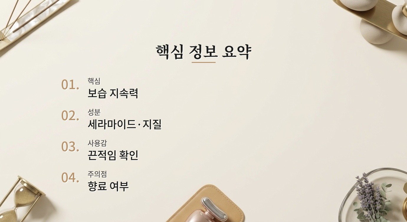 세라마이드 크림은 건성 피부에 어떤 점을 봐야 하나요 기준은 무엇인가요? 핵심 정보