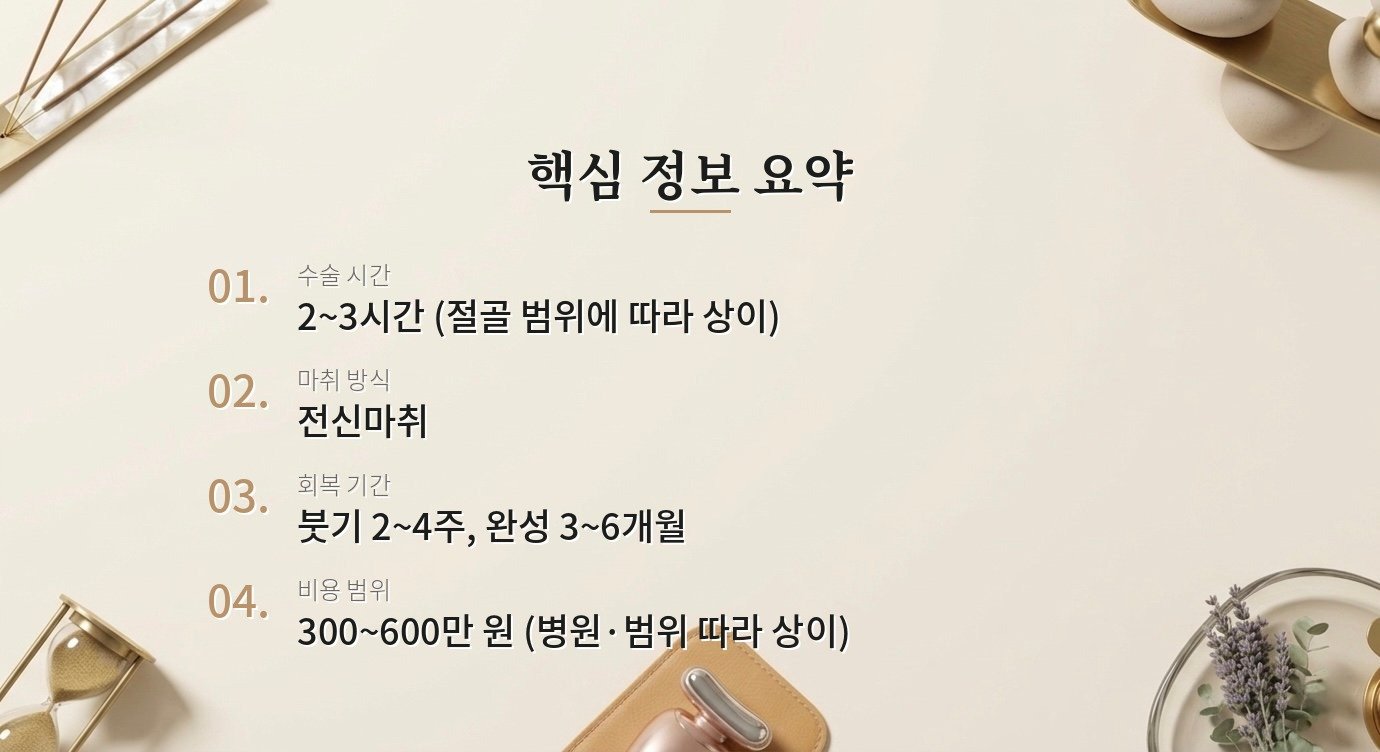 광대가 너무 튀어나왔는데 광대축소술로 해결할 수 있나요? 핵심 정보