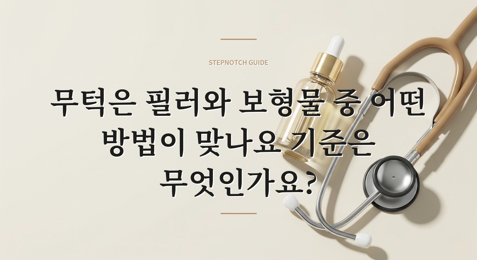 무턱은 필러와 보형물 중 어떤 방법이 맞나요 기준은 무엇인가요?