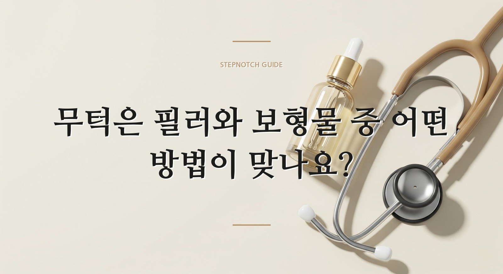 무턱은 필러와 보형물 중 어떤 방법이 맞나요?