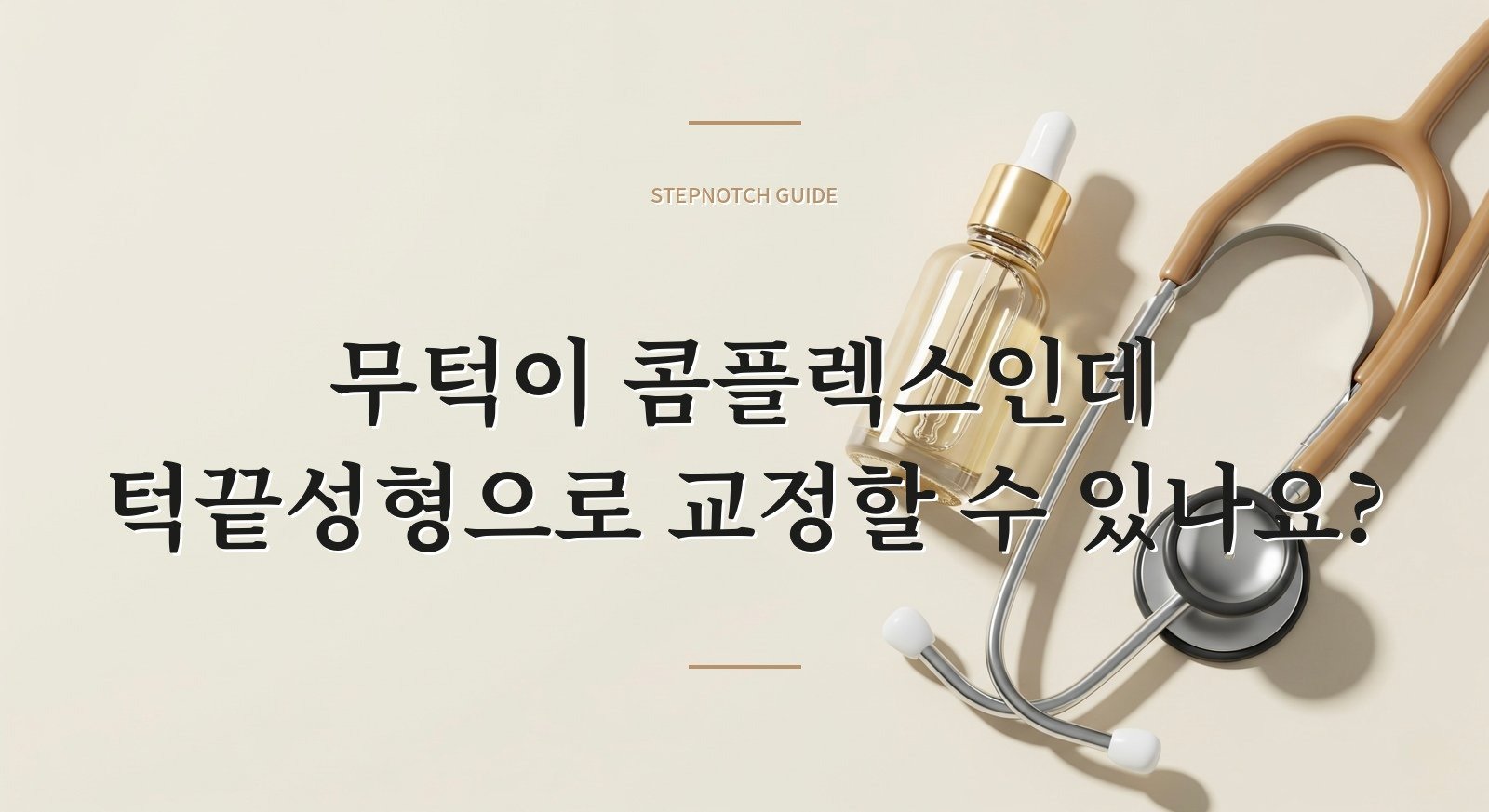 무턱이 콤플렉스인데 턱끝성형으로 교정할 수 있나요?