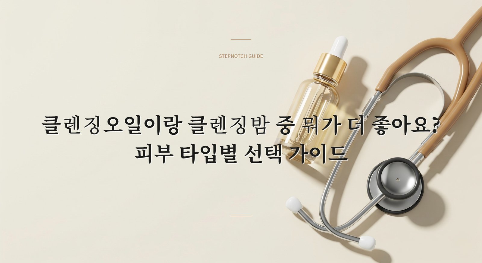 클렌징오일이랑 클렌징밤 중 뭐가 더 좋아요? 피부 타입별 선택 가이드
