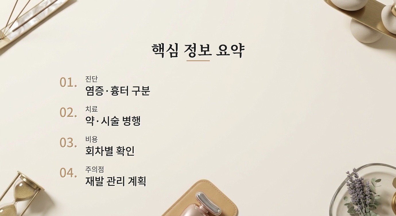 여드름 병원은 어떤 기준으로 비교해야 하나요 기준은 무엇인가요? 핵심 정보