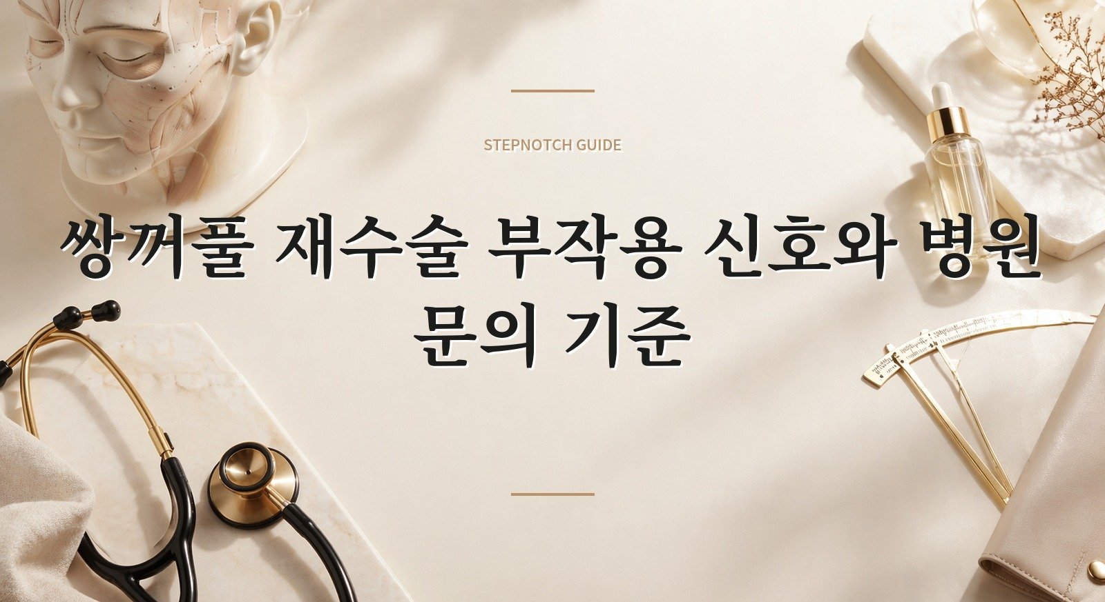 쌍꺼풀 재수술 부작용 신호와 병원 문의 기준 대표 이미지