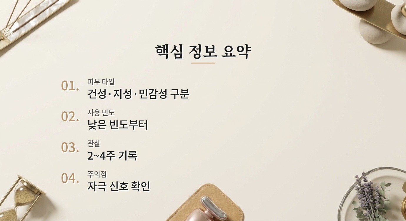 엑소좀 화장품 피부 타입별 사용법과 루틴 가이드 핵심 정보 요약 이미지
