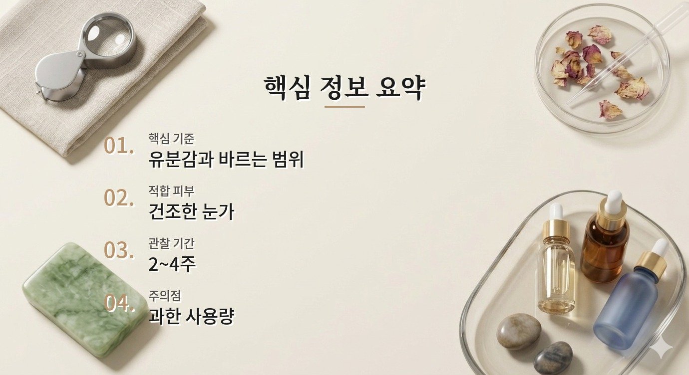 아이크림 비립종 효과 관찰 기간과 루틴 조정 기준 핵심 정보 요약 이미지