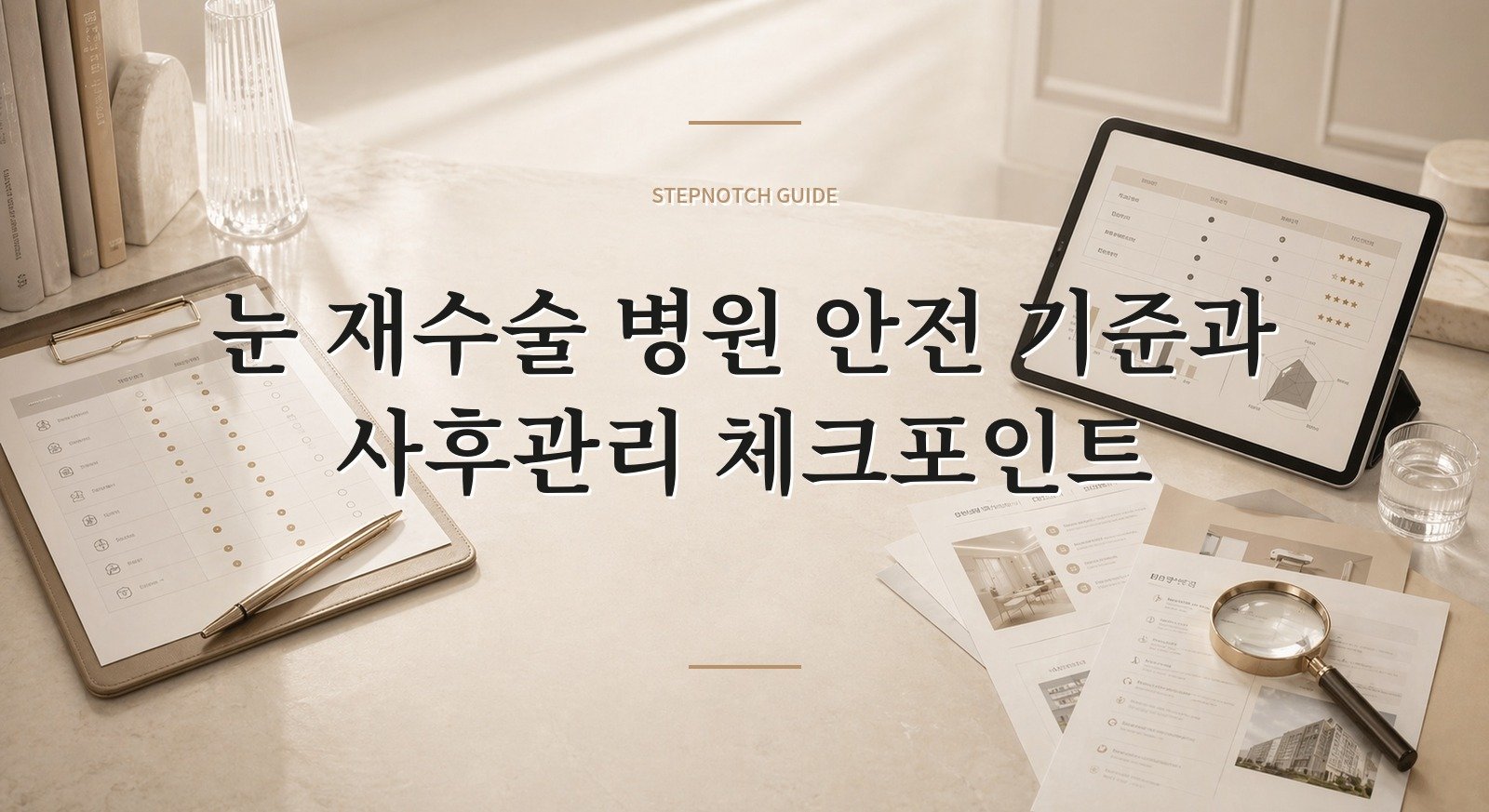 눈 재수술 병원 안전 기준과 사후관리 체크포인트 대표 이미지