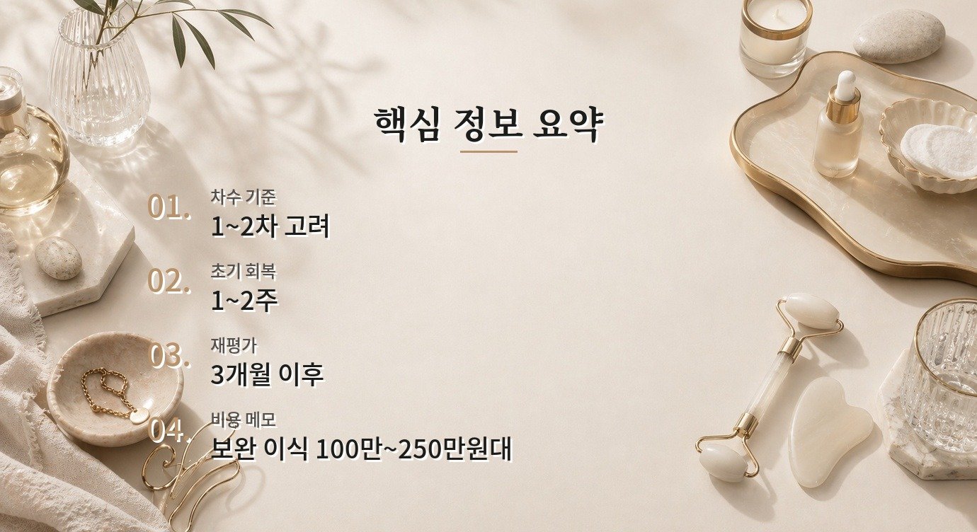 이마 지방이식 차수 상담 전 확인할 질문과 선택 기준 핵심 정보 요약 이미지