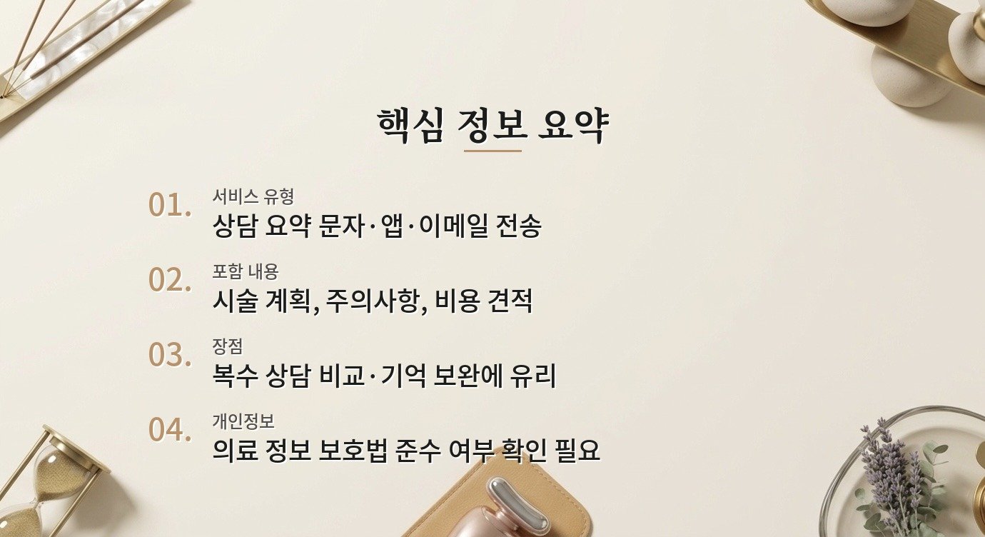 상담 내용을 디지털로 기록·공유해 주는 병원, 어떤 장점이 있을까? 핵심 정보