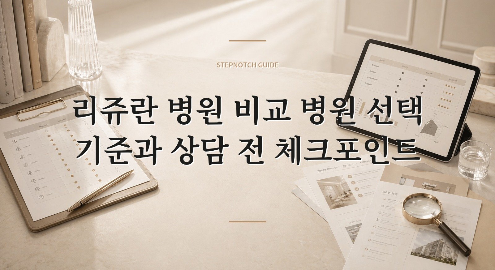 리쥬란 병원 비교 병원 선택 기준과 상담 전 체크포인트