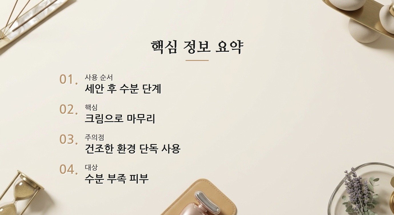 히알루론산 세럼은 건조한 피부에 어떻게 발라야 하나요? 핵심 정보