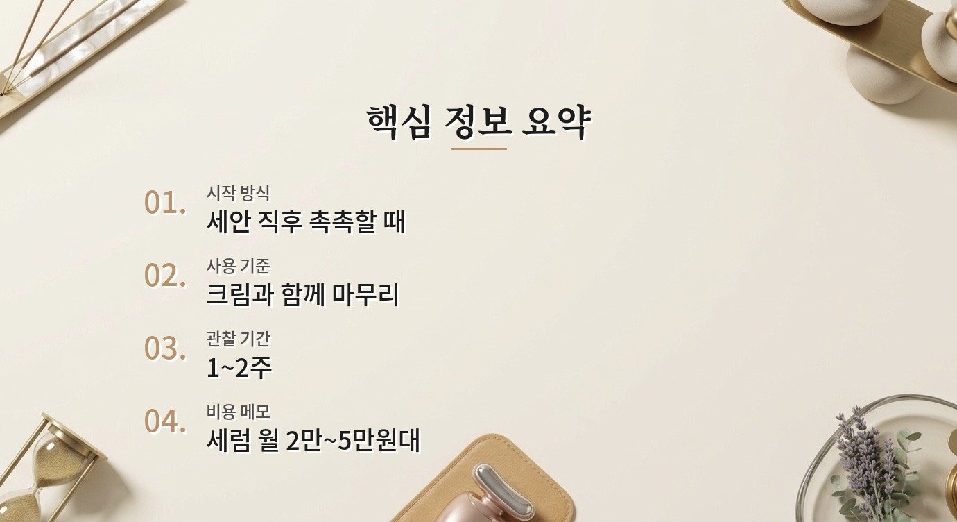 히알루론산 세럼은 건성 피부에 언제 바르면 좋나요? 핵심 정보