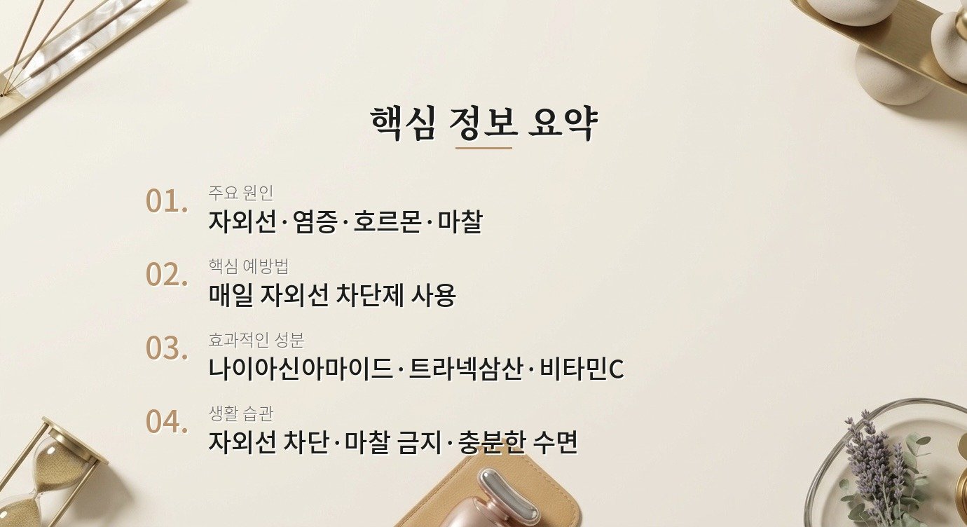 색소 침착, 생활 습관으로도 개선이 될 수 있나요? 핵심 정보