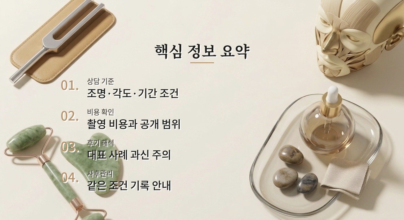 전후 사진 확인 비교 상담 순서와 결정 기준 핵심 정보 요약 이미지