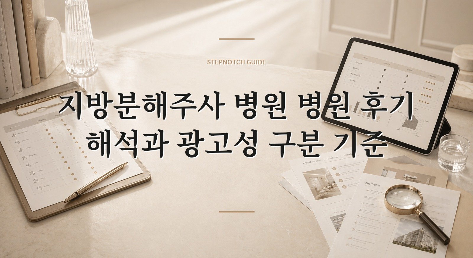 지방분해주사 병원 병원 후기 해석과 광고성 구분 기준 대표 이미지