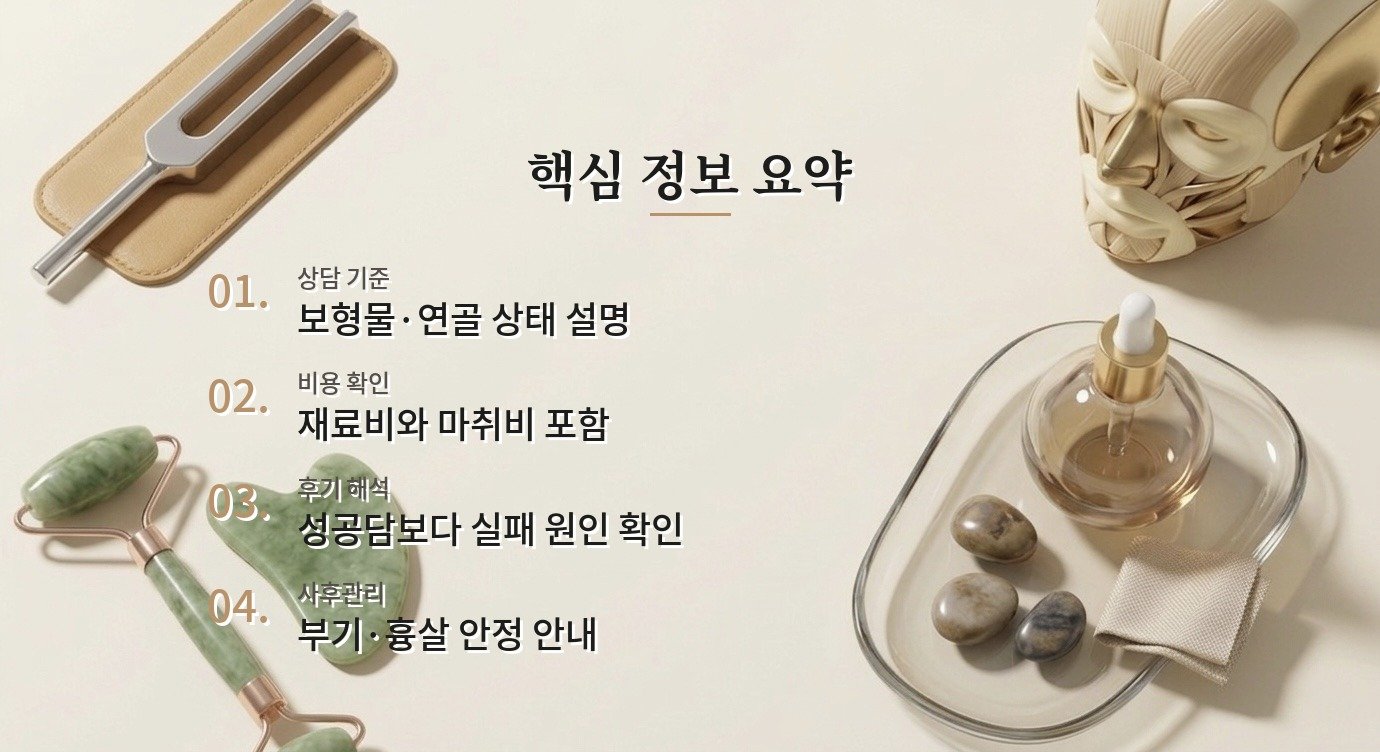 코 재수술 병원 비교 상담 순서와 결정 기준 핵심 정보 요약 이미지