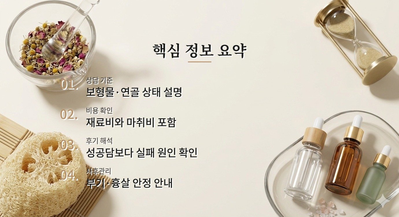 코 재수술 병원 안전 기준과 사후관리 체크포인트 핵심 정보 요약 이미지