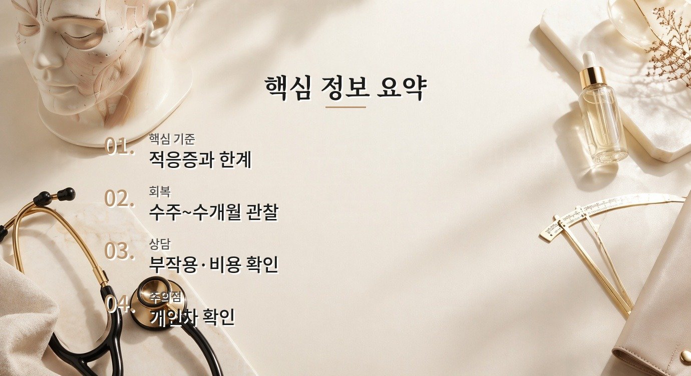 콧볼축소 상담 전 확인할 질문과 선택 기준 핵심 정보 요약 이미지