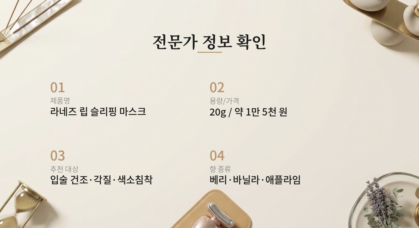라네즈 립 슬리핑 마스크 리뷰 | STEPNOTCH 핵심 정보