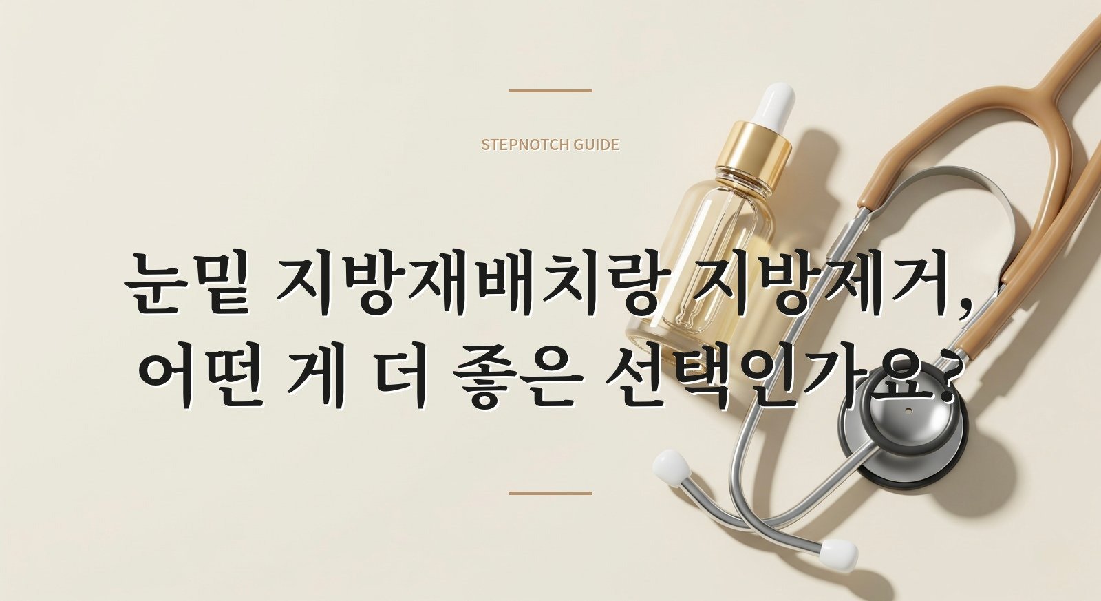 눈밑 지방재배치랑 지방제거, 어떤 게 더 좋은 선택인가요?