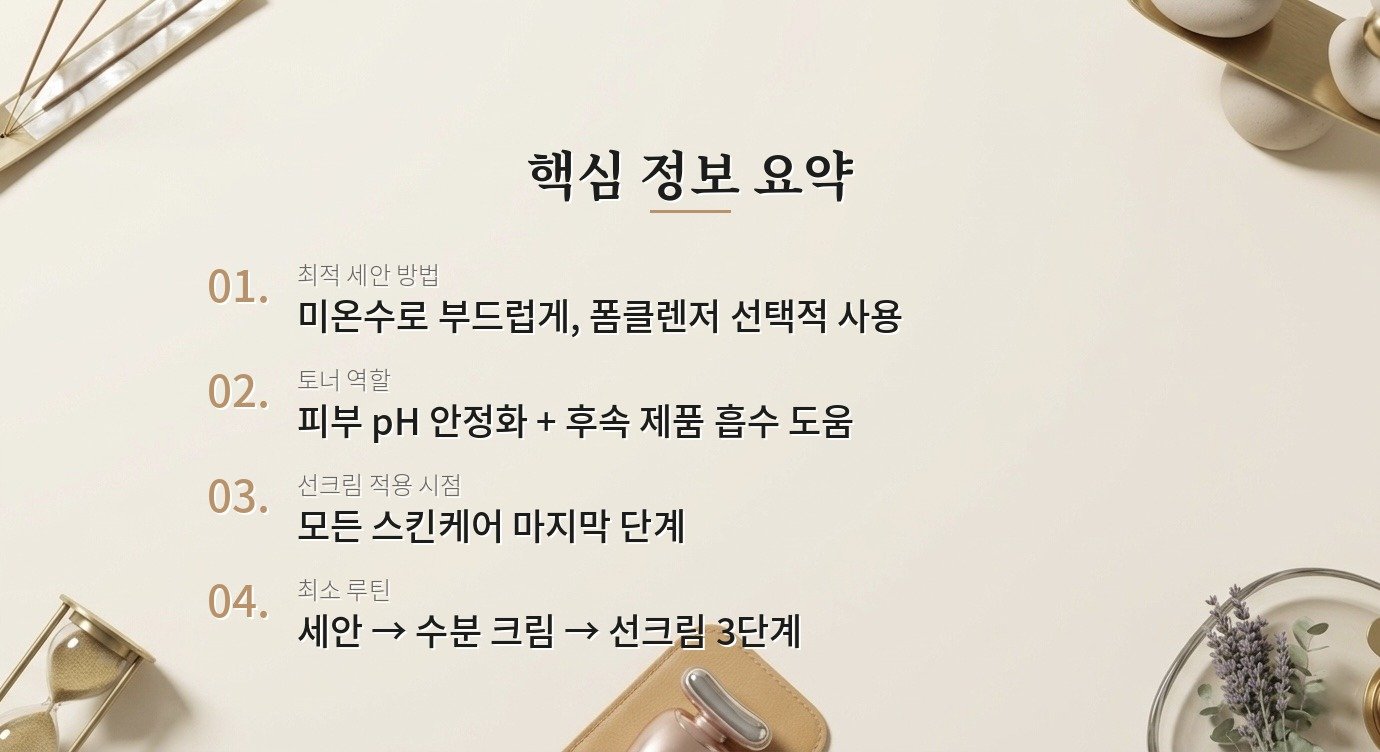 아침 스킨케어 루틴, 어떤 순서로 해야 효과적인가요? 핵심 정보
