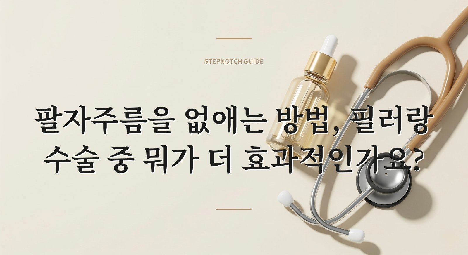 팔자주름을 없애는 방법, 필러랑 수술 중 뭐가 더 효과적인가요?