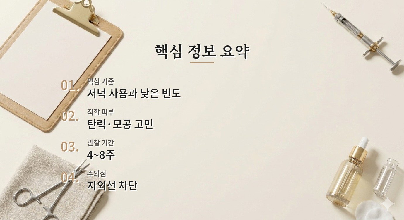 레티날 초보 루틴 함께 쓰면 피할 성분 조합 정리 핵심 정보 요약 이미지