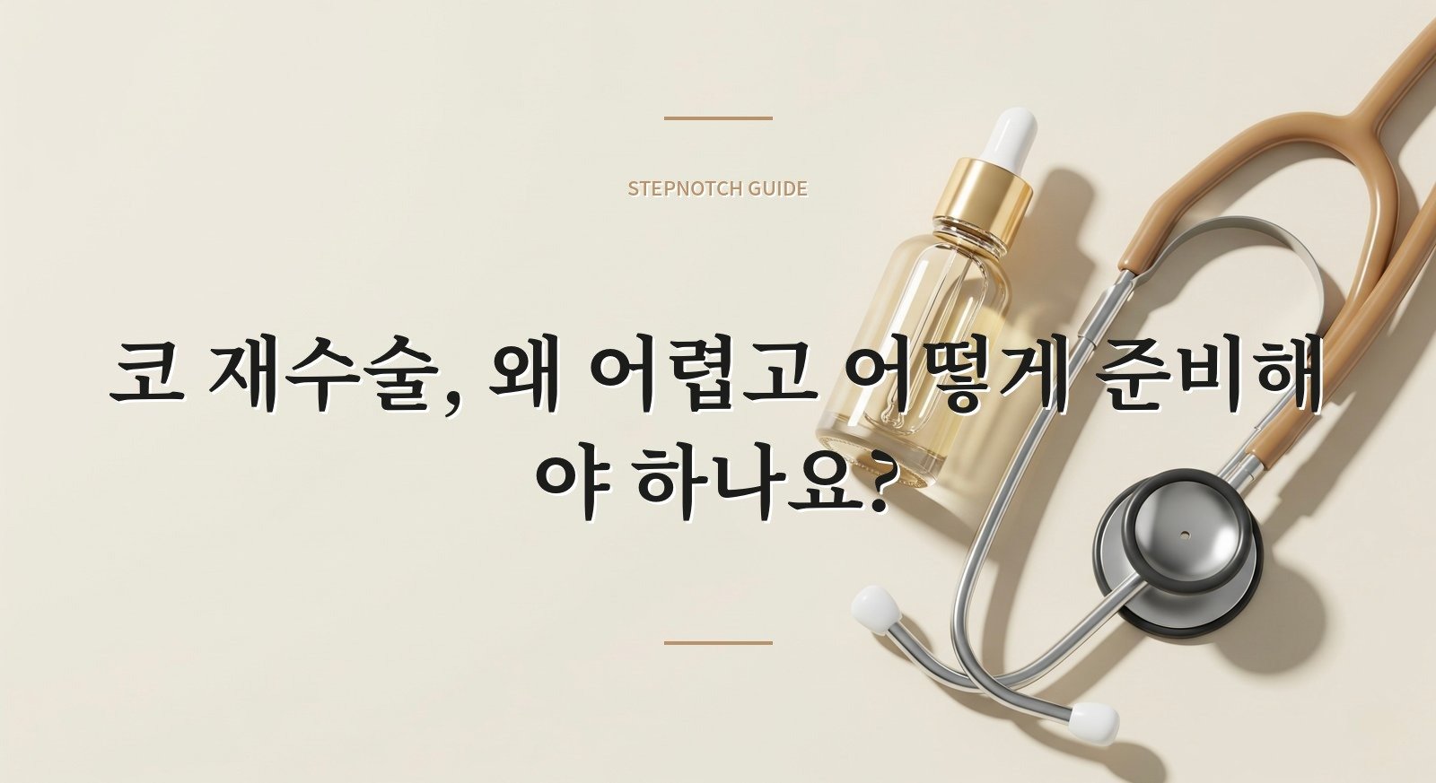 코 재수술, 왜 어렵고 어떻게 준비해야 하나요?