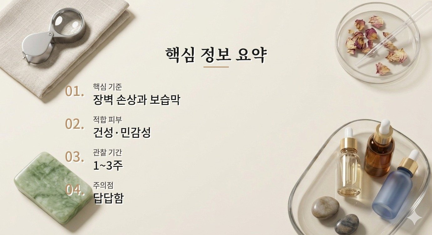 세라마이드 장벽 크림 아침·밤 루틴 사용법과 순서 핵심 정보 요약 이미지
