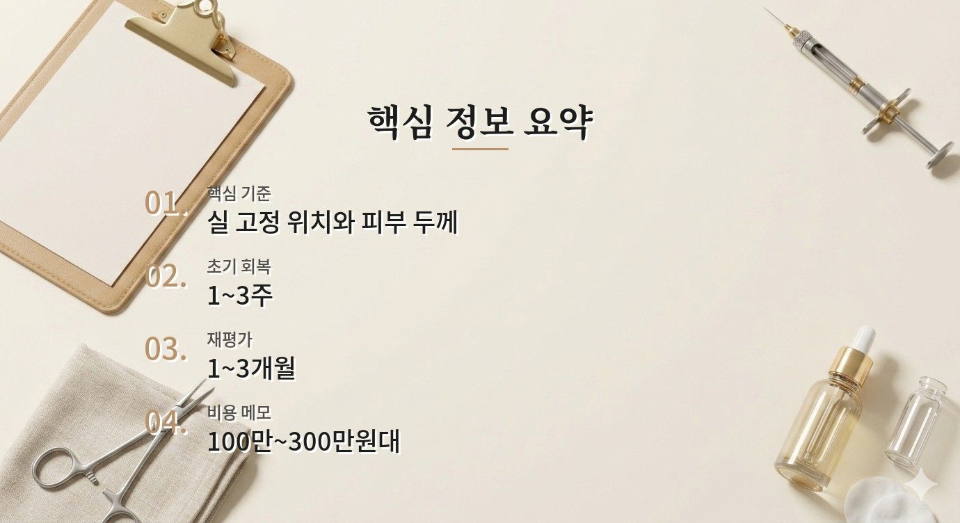 실리프팅 딤플 비용 차이와 상담 견적 비교 기준 핵심 정보 요약 이미지