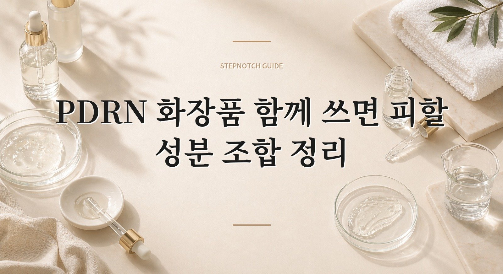 PDRN 화장품 함께 쓰면 피할 성분 조합 정리