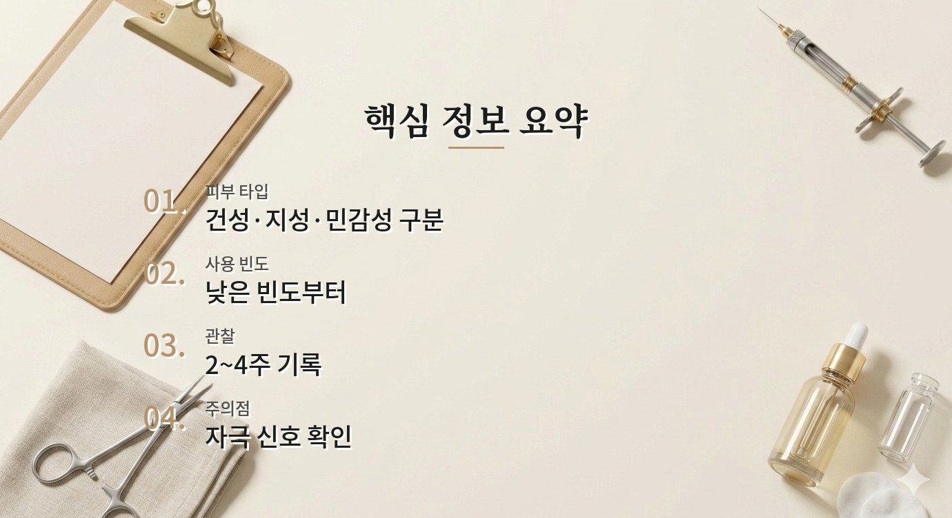 선크림 덧바르기 자극 신호와 사용 중단 기준 핵심 정보 요약 이미지
