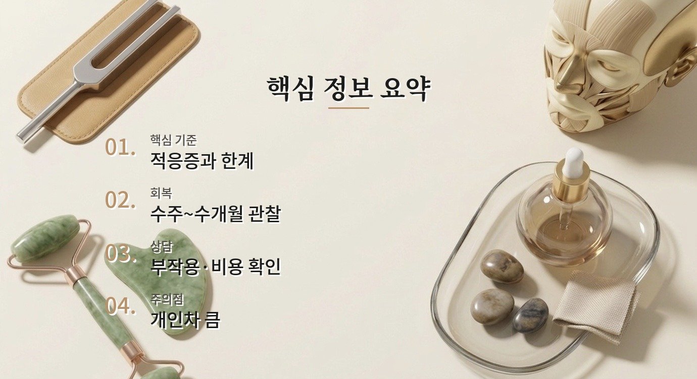 티타늄 리프팅 회복 기간과 관리 기준 정리 핵심 정보