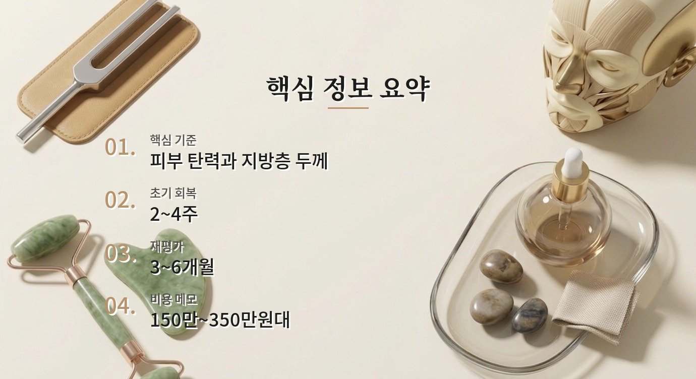 턱라인 지방흡입 부작용 신호와 병원 문의 기준 핵심 정보 요약 이미지