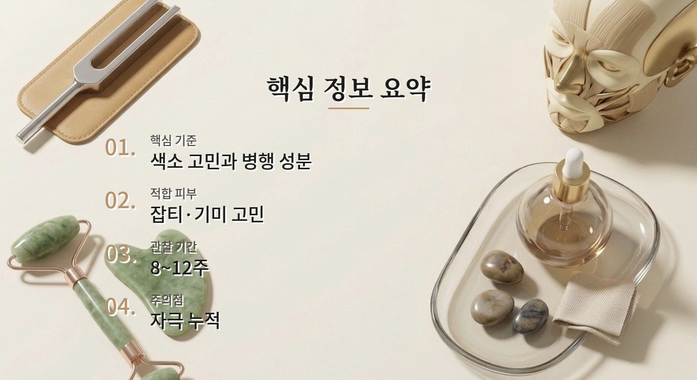 트라넥사믹애씨드 잡티 루틴 아침·밤 루틴 사용법과 순서 핵심 정보 요약 이미지