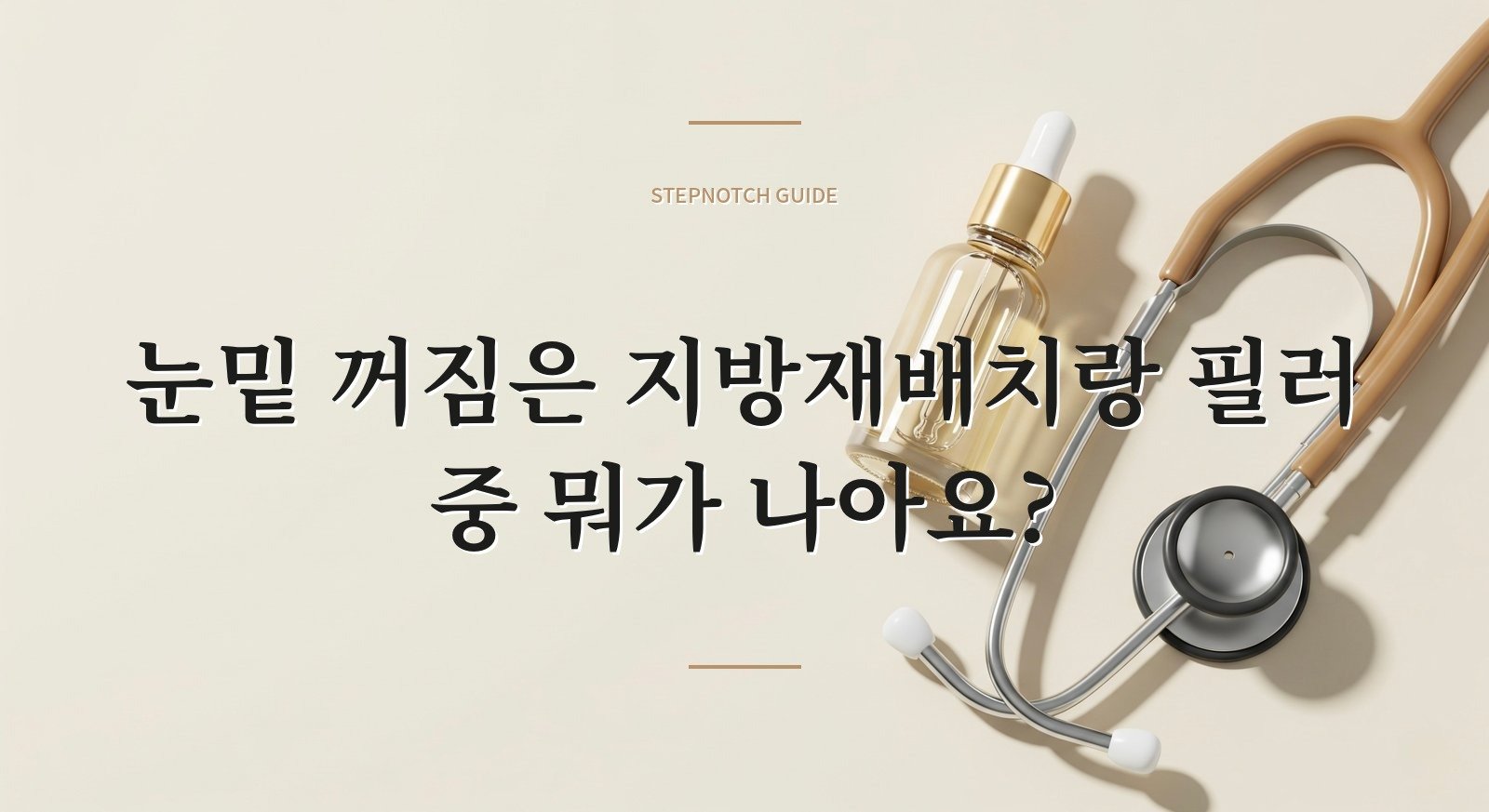 눈밑 꺼짐은 지방재배치랑 필러 중 뭐가 나아요?