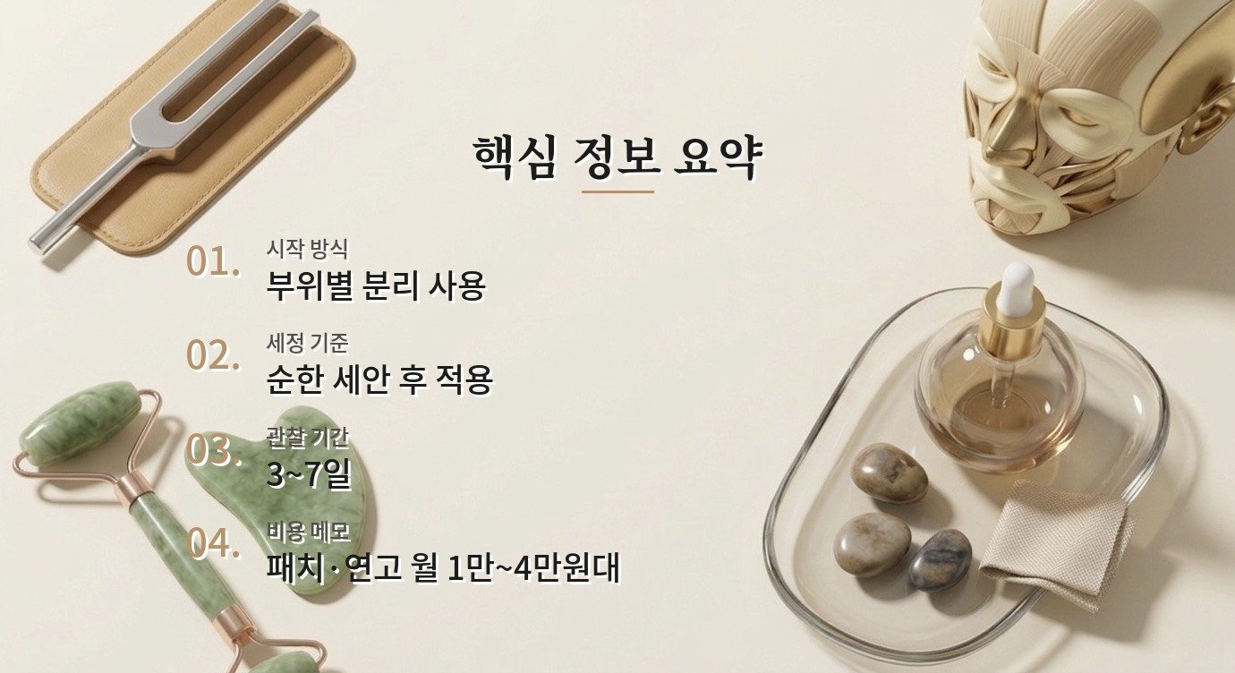 여드름 패치 연고 아침·밤 루틴 사용법과 순서 핵심 정보 요약 이미지