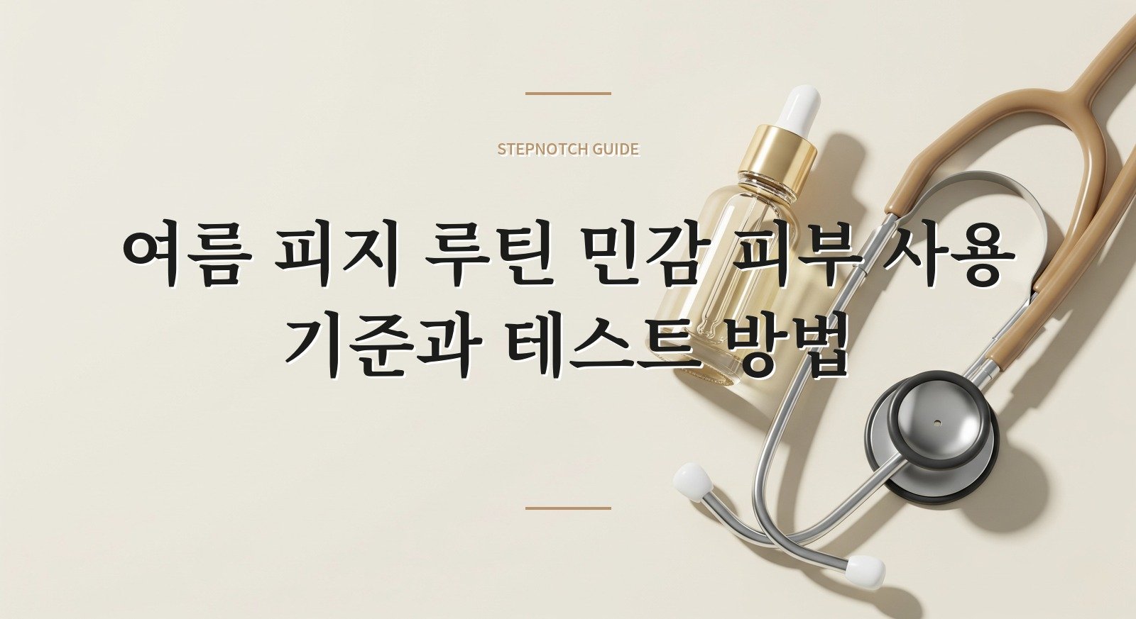 여름 피지 루틴 민감 피부 사용 기준과 테스트 방법 대표 이미지