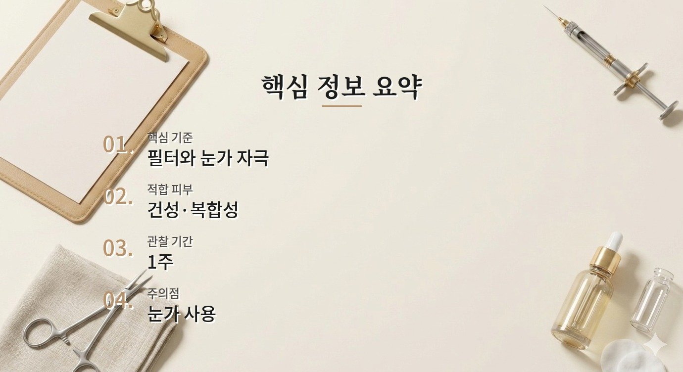 유기자차 눈시림 함께 쓰면 피할 성분 조합 정리 핵심 정보 요약 이미지